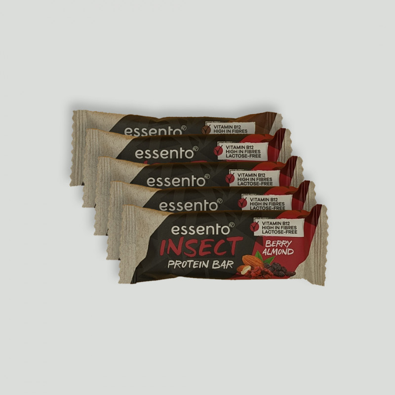 Insketen Protein Riegel Berry Almond, 5er Pack