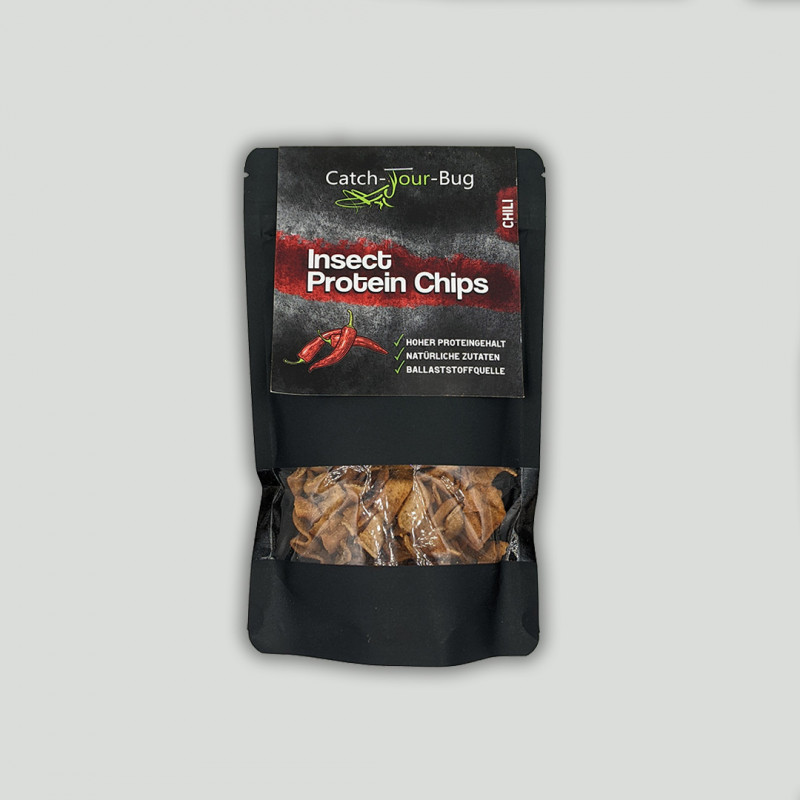 Insect Protein Chips "Chili" von Catch your Bug - Insekten Chips
