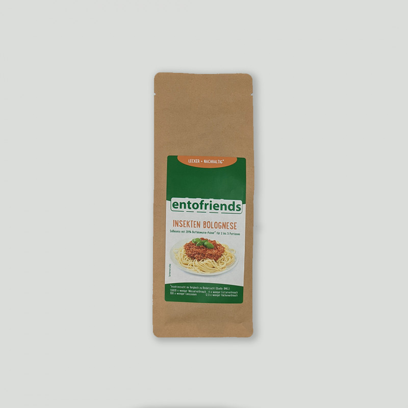 Insekten-Bolognese Soßenmix mit 28% Buffalowurm-Pulver | Protein Revolution Insekten-Bolognese Soßenmix mit 28% Buffalowurm-Pulver | Protein Revolution