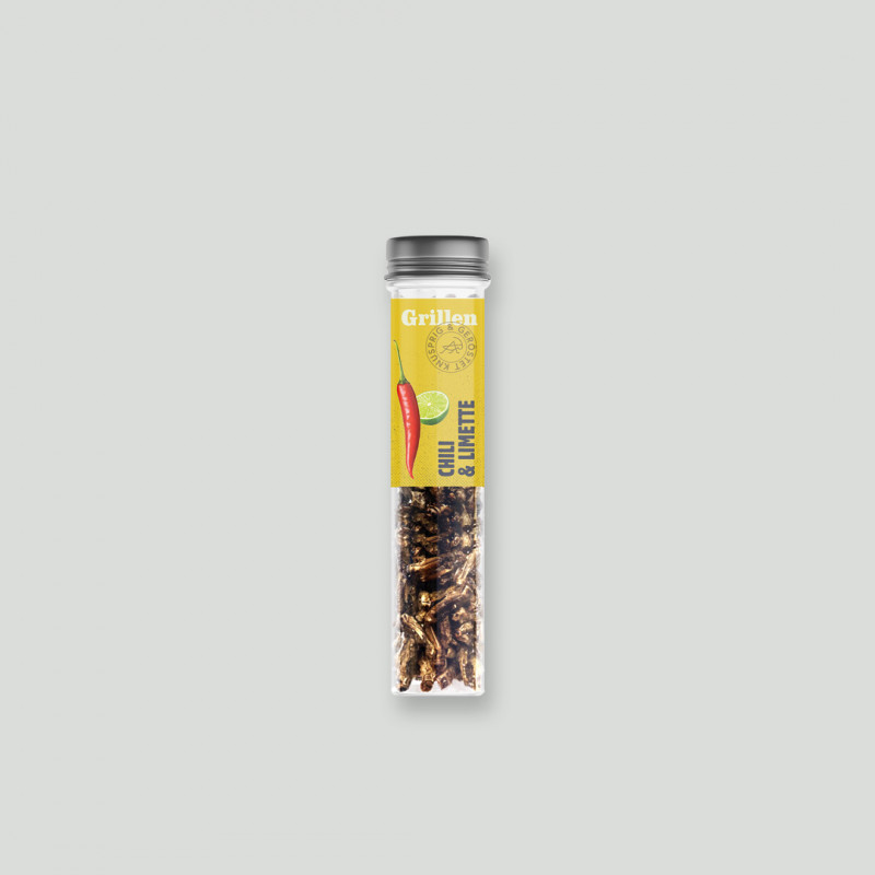 Grillen "Chili & Limette" von Sens - geröstete Insekten Grillen "Chili & Limette" von Sens - geröstete Insekten