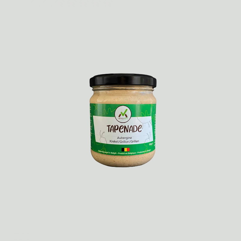 Grillen-Auberginen-Tapenade von Micronutis – Insekten Tapenade Grillen-Auberginen-Tapenade von Micronutis – Insekten Tapenade